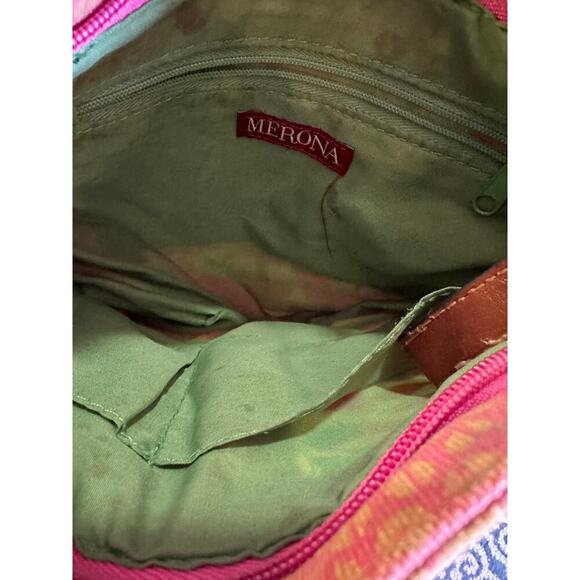 Merona Floral Canvas Crossbody Bag – Vibrant Botanical Print - Picture 4 of 4